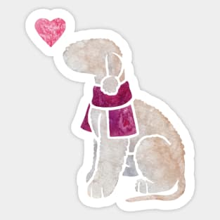 Bedlington Terrier (liver/sandy) Sticker